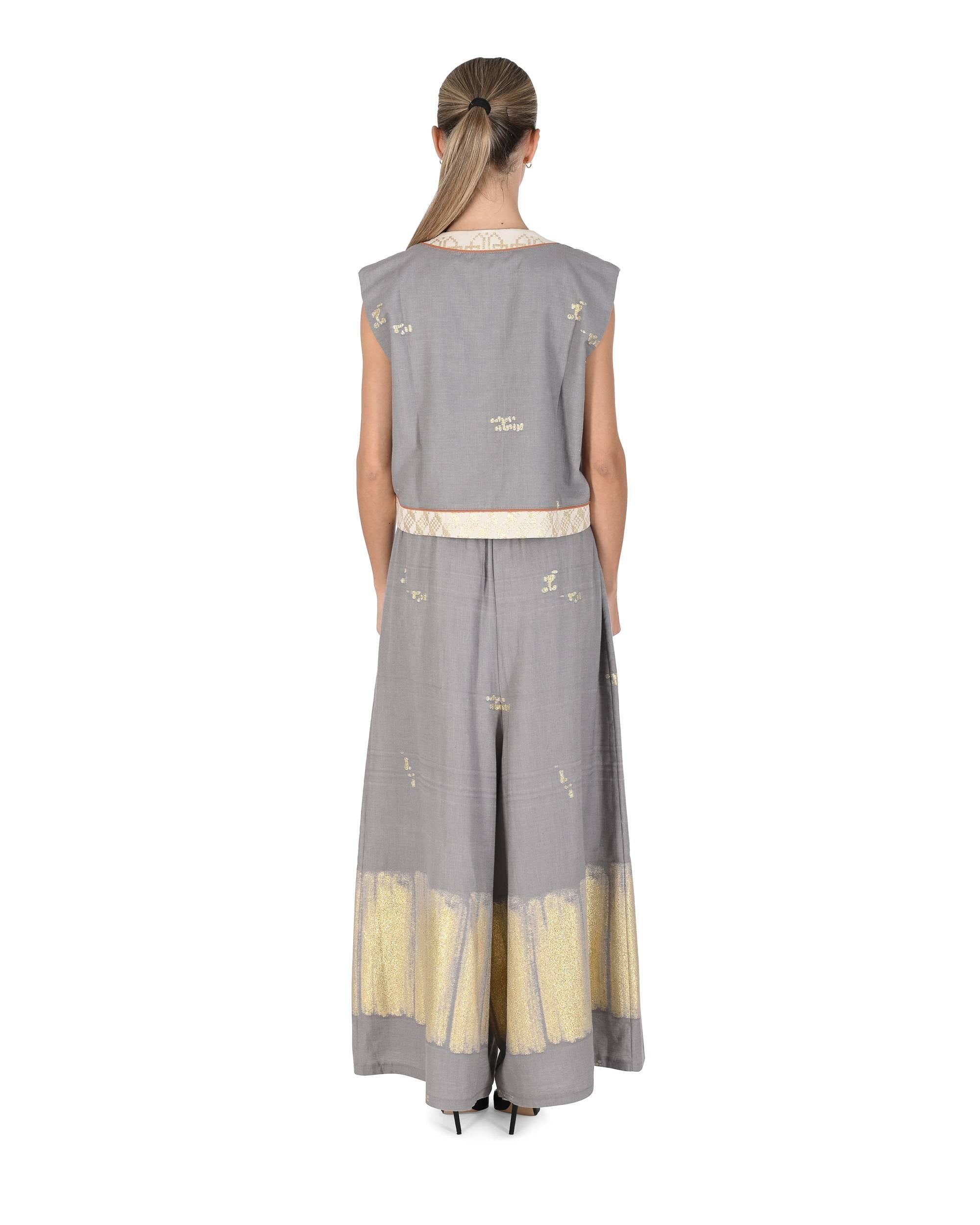 Pantalón Mykonos para mujer ANAVYSSOS GREY BRUSH 802