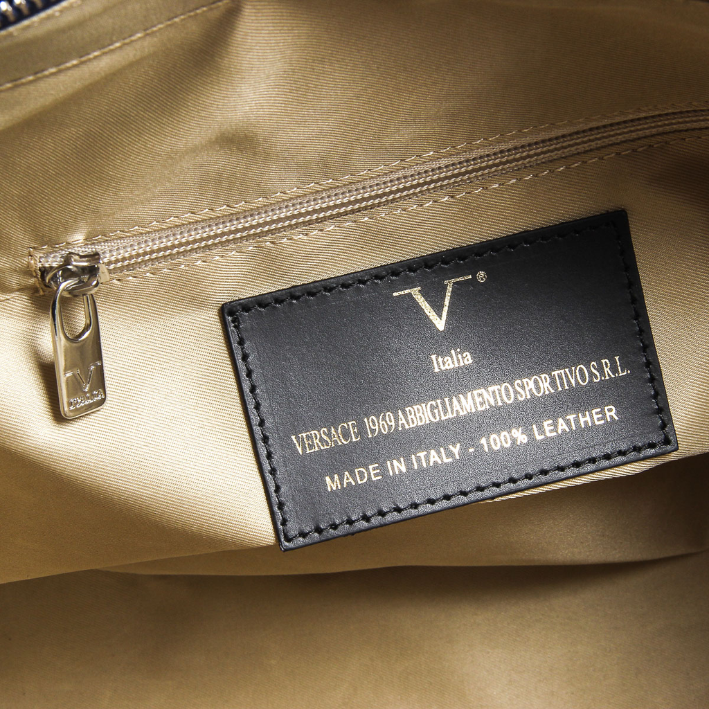 Bolso de mano para mujer V 1969 Italia V009-S RUGA BLU V2