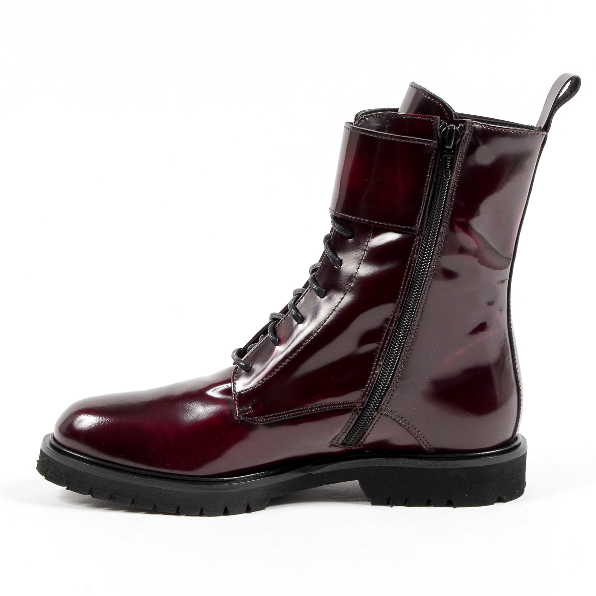 Andrew Charles Womens Short Boot Bordeaux ASHLEE