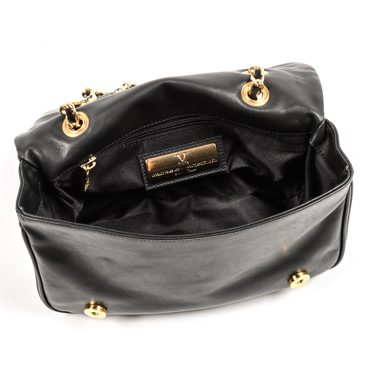 V 1969 Italia Womens Handbag Black MUMBAI