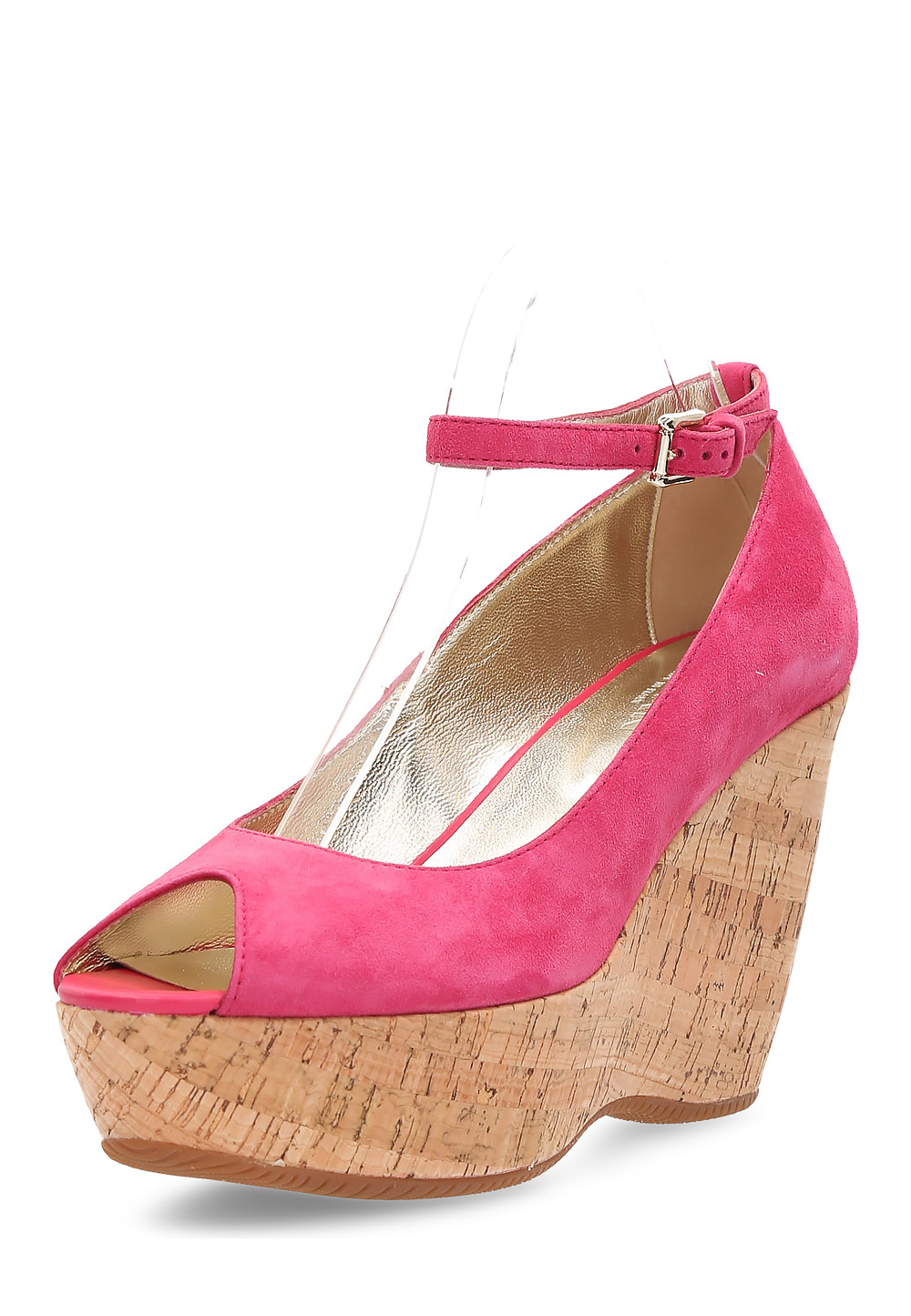 Sandalia de cuña Hogan para mujer color fucsia HXW2000I440CCR0M809