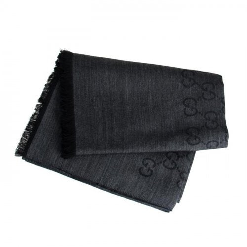 Bufanda Gucci para hombre 70x200 negra