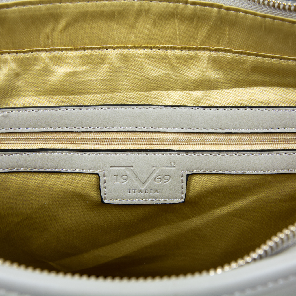 Bolso de mano para mujer V 1969 Italia, color gris, AGATA