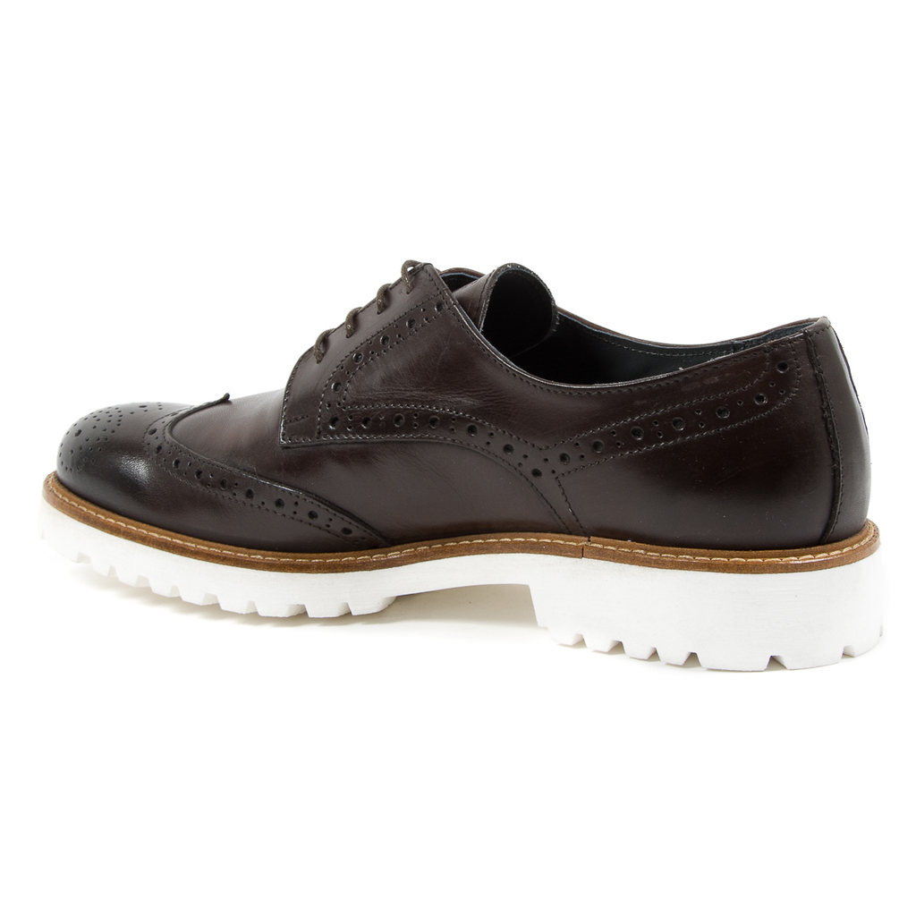 Andrew Charles - Zapatos brogue para hombre, color marrón oscuro, EDWIN