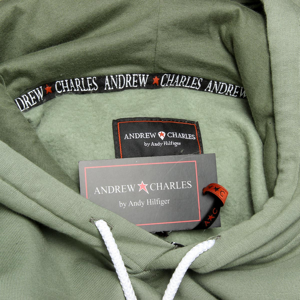 Sudadera con capucha Andrew Charles para hombre, manga larga, cuello redondo, verde FIFI