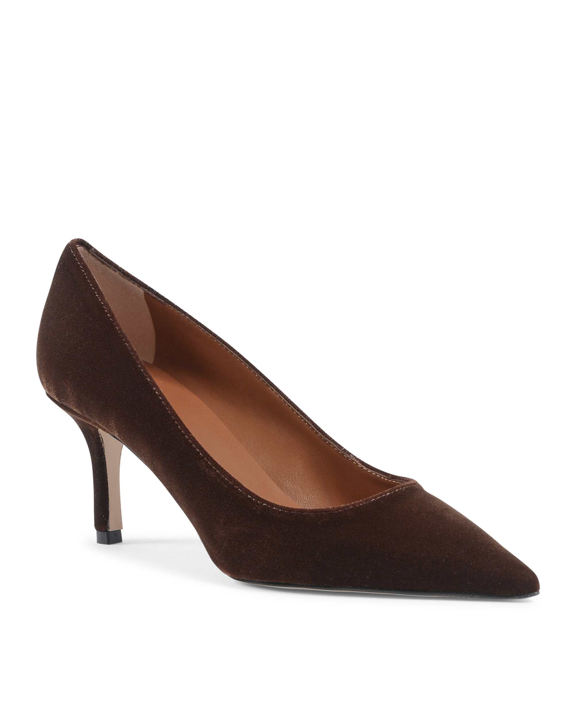 19V69 Italia Womens Pump Brown INES65 CHESTNUT VELVET