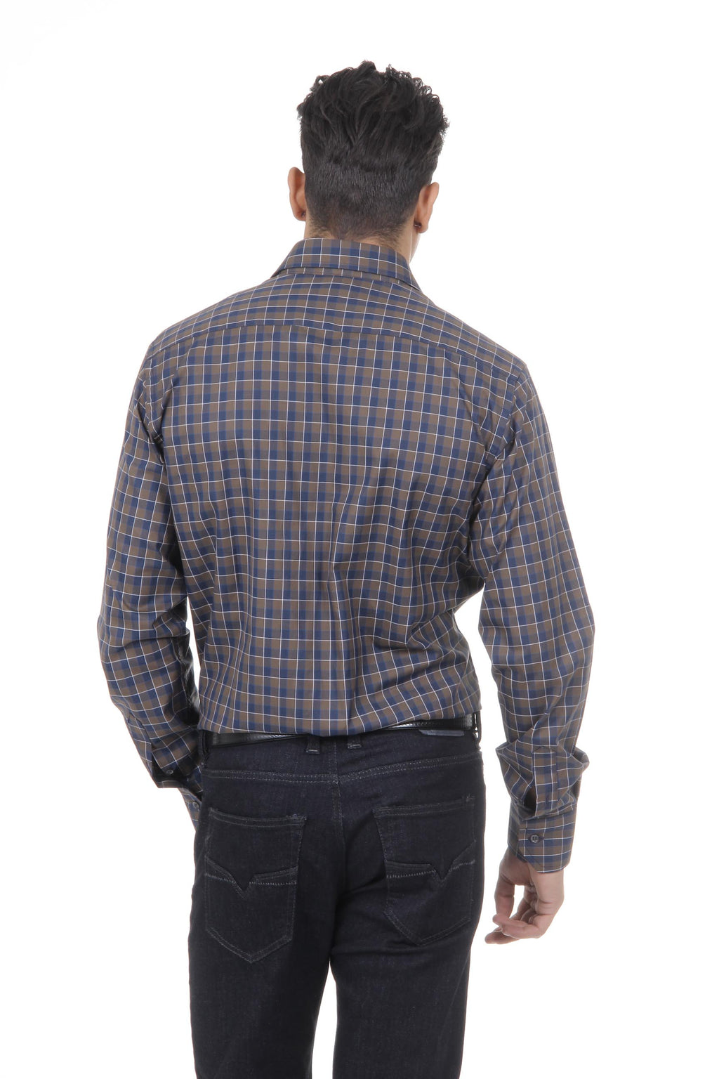 Camisa clásica moderna de corte italiano para hombre V 1969, talla 377 VAR. 031
