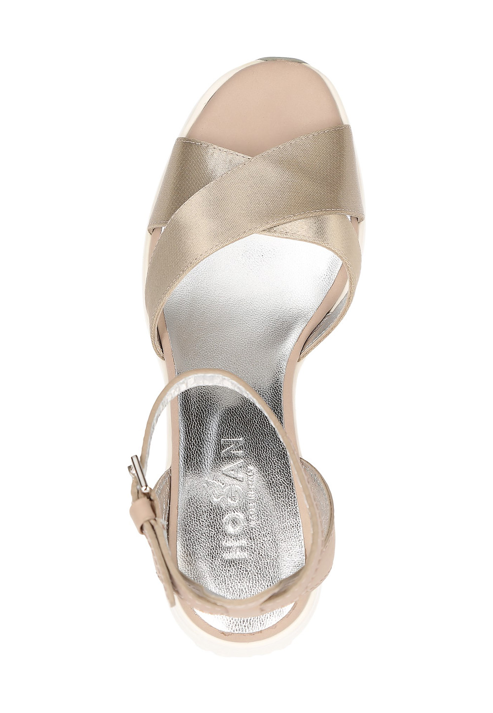 Sandalia de cuña Hogan para mujer, dorada, HXW1460D990546020F