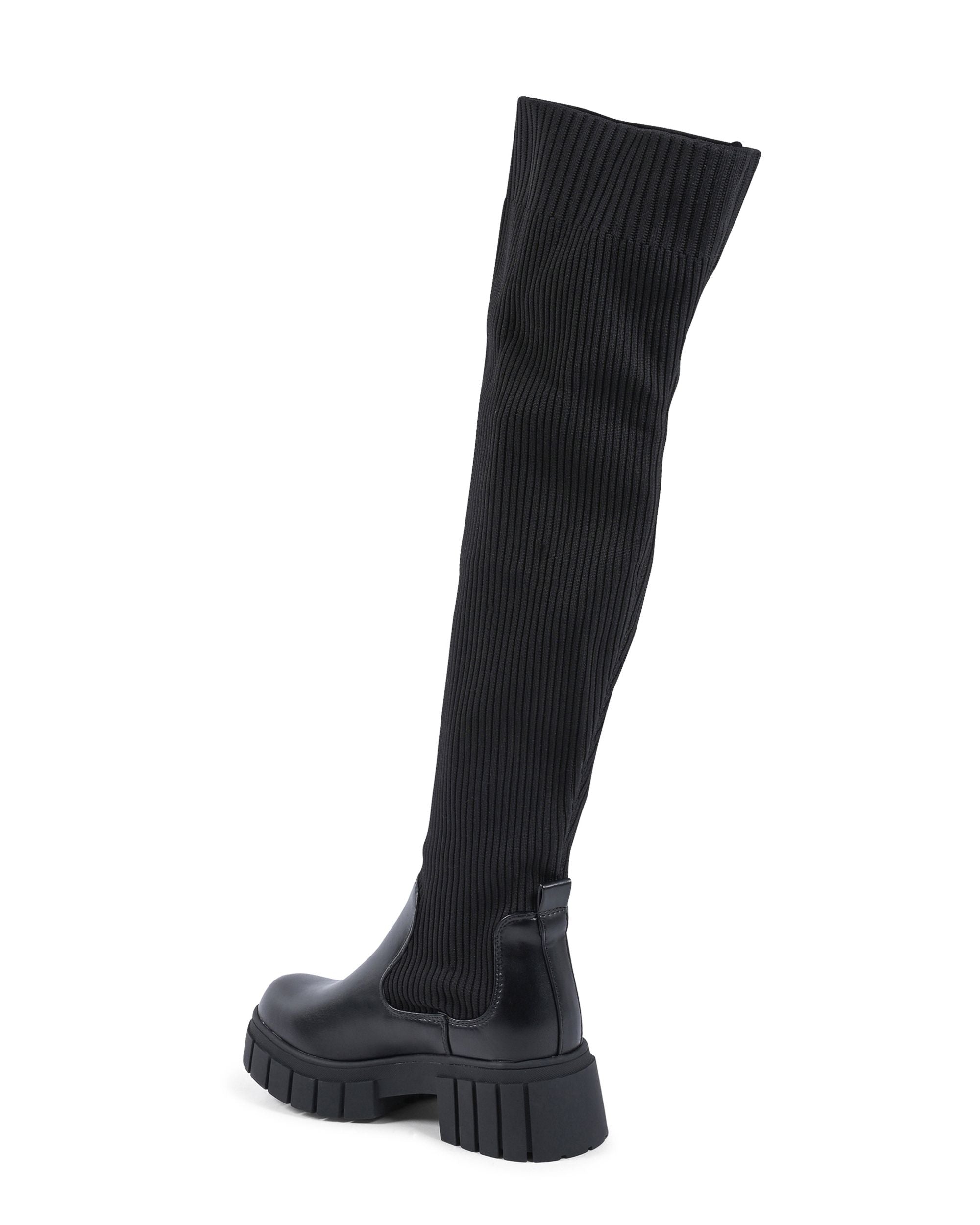 19V69 Italia Bota alta para mujer negra 181-111 NERO