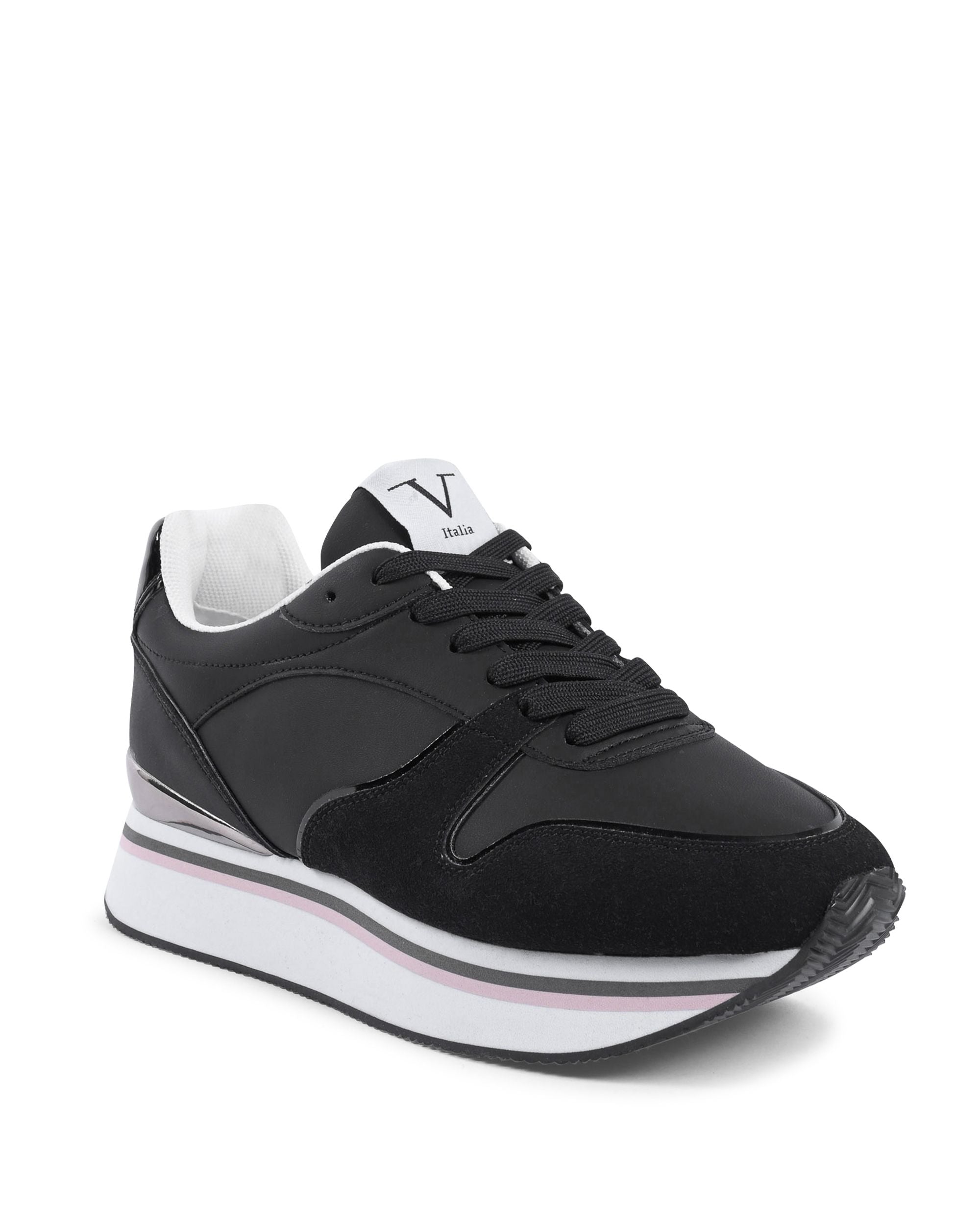 Zapatillas V Italia para mujer negras SNK 003 W BLACK