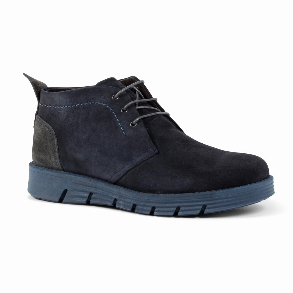 19V69 Italia Botín Hombre Azul Gris 930 CAMOSCIO BLUE GRIGIO