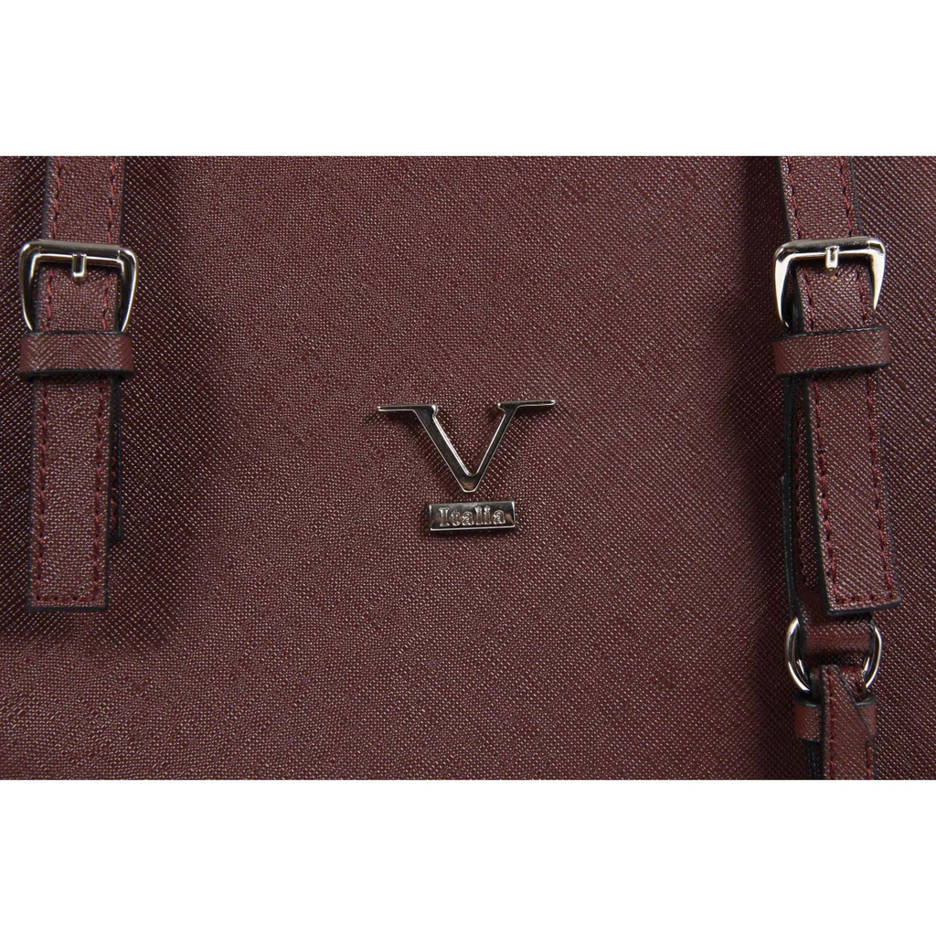 Bolso de mano para mujer V 1969 Italia VE010 ROJO CLARET