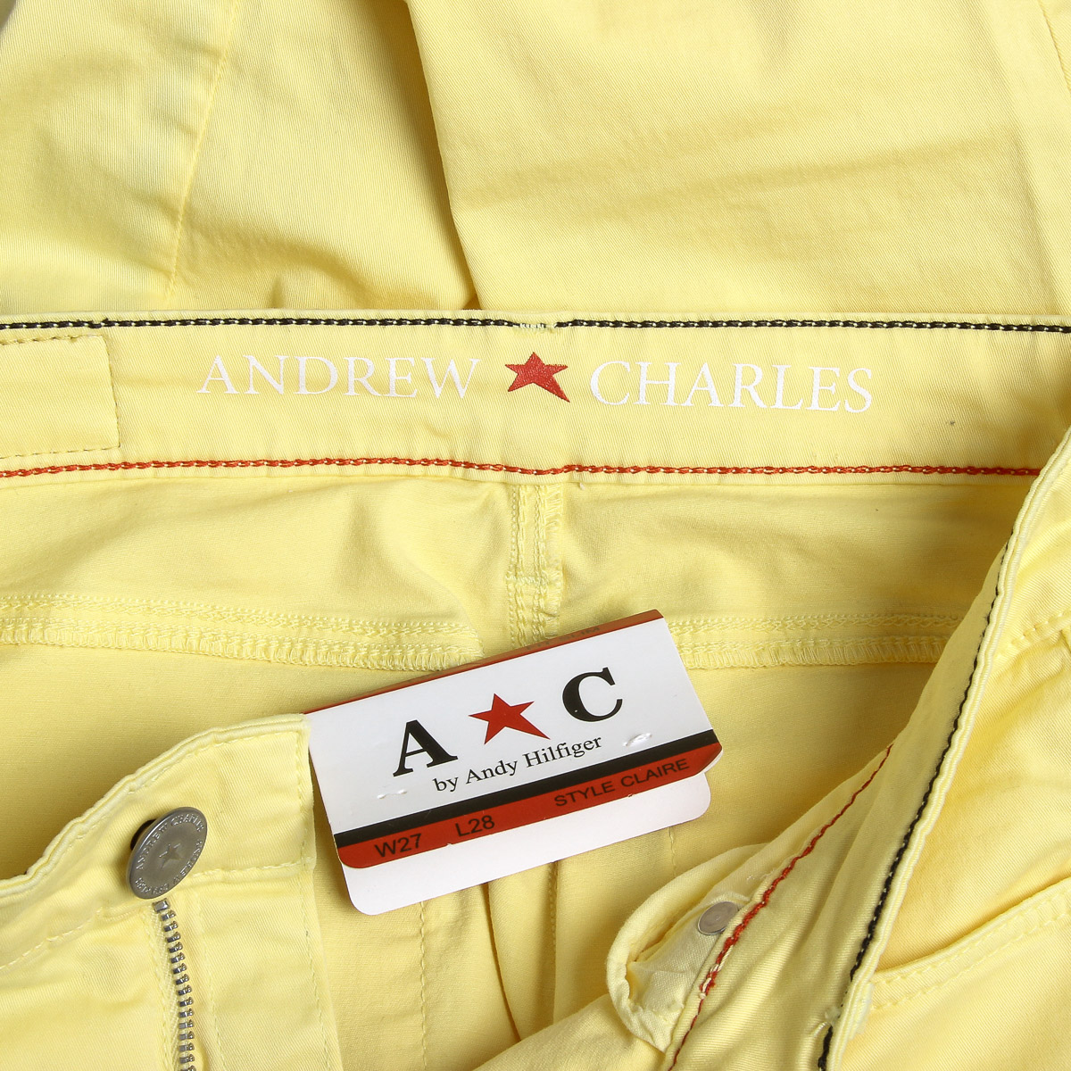 Pantalones Andrew Charles para mujer amarillos CLAIRE