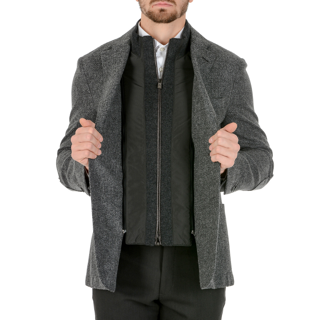 Corneliani Mens Jacket Long Sleeves Grey