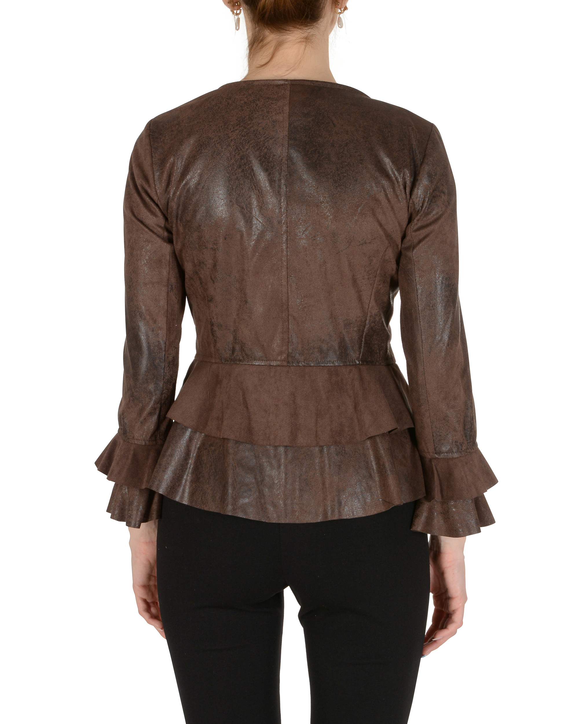 19V69 Italia Chaqueta de mujer Marrón oscuro FIORE MARRÓN OSCURO