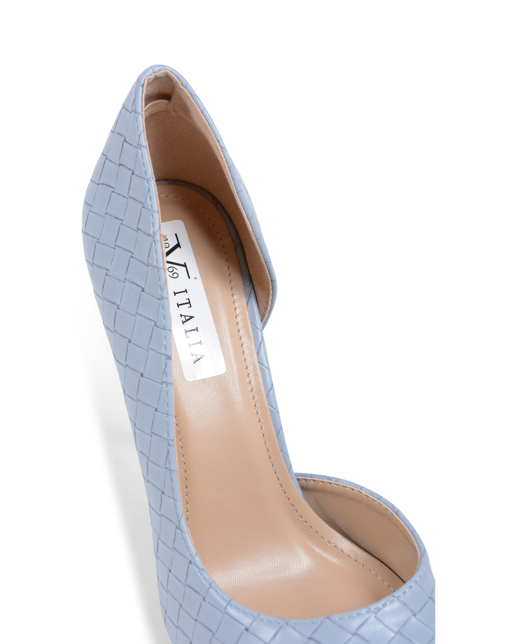 19V69 Italia - Zapatos de salón abiertos para mujer, color azul, V81858 AZUL