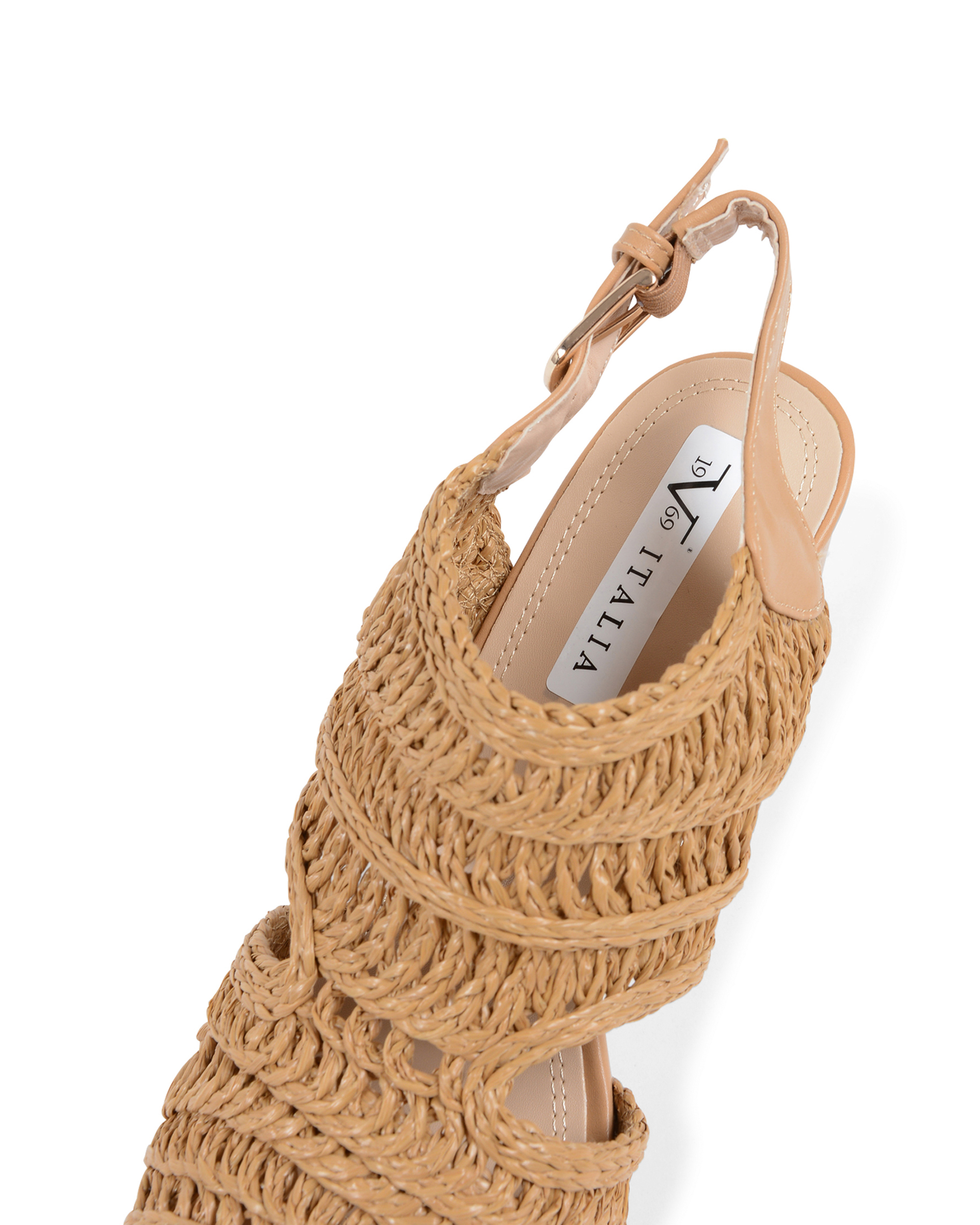 19V69 Italia Sandalia para mujer Camel V182 CAMEL
