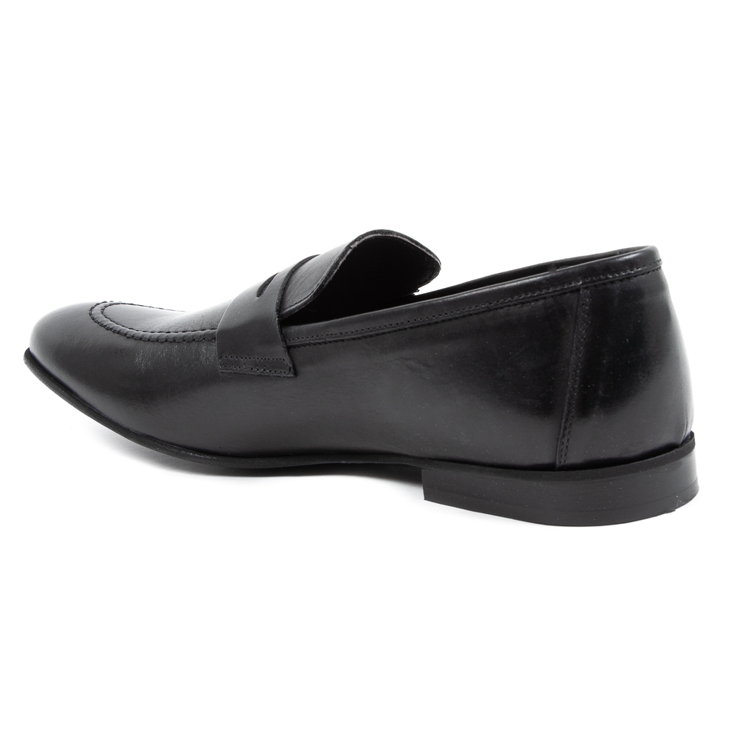 Mocasines V 1969 Italia para hombre, color negro, ADAM