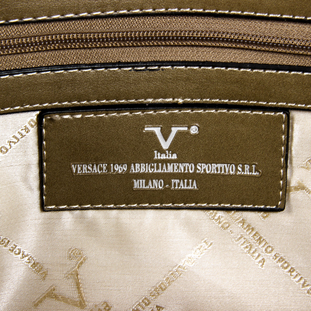 Bolso de mano para hombre V 1969 Italia marrón EVAN
