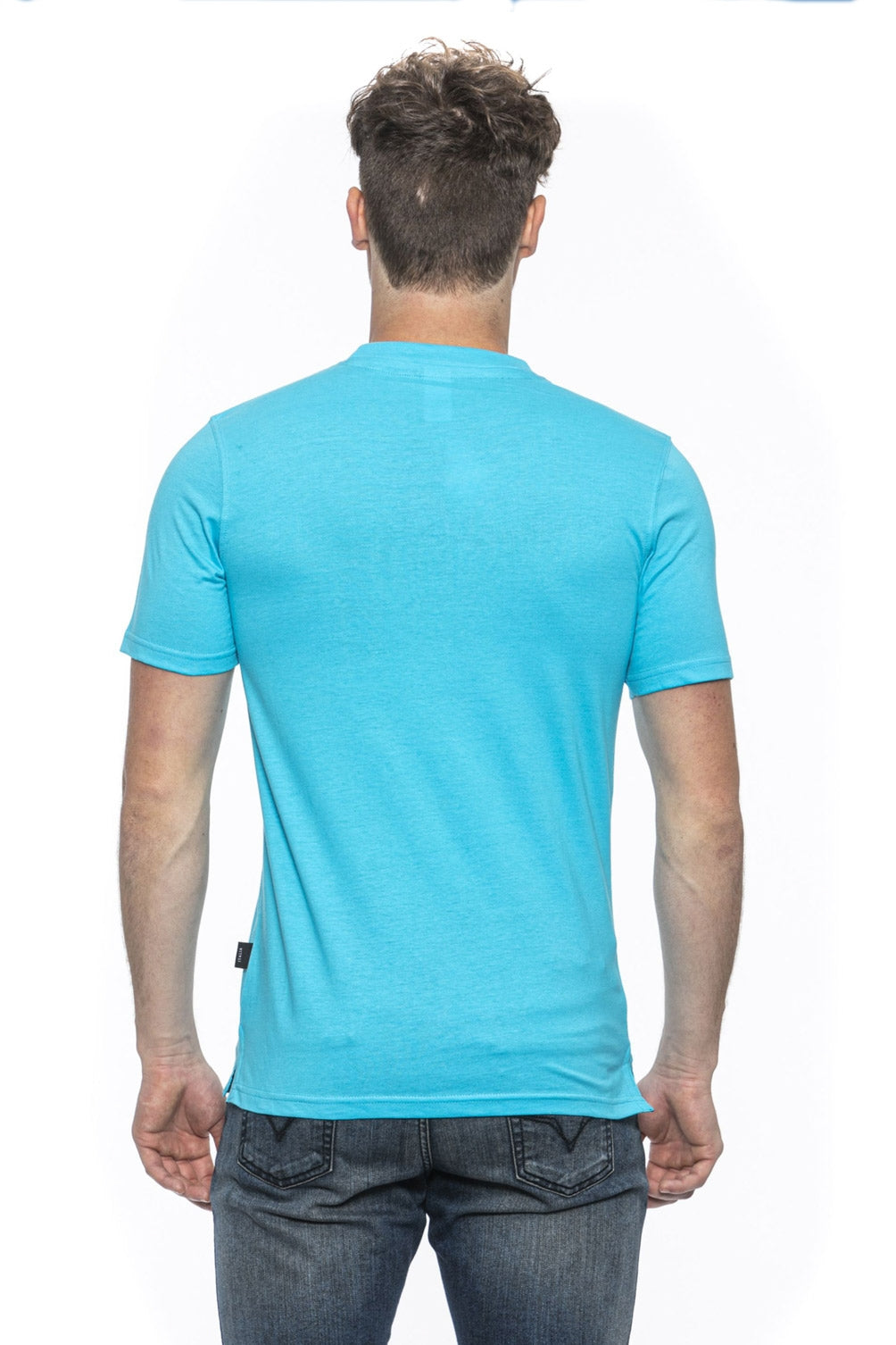 19V69 Italia Camiseta para hombre Azul claro IVAN TURQUESA