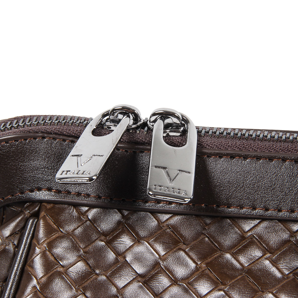 V 1969 Italia Bolso de mano para hombre marrón WILLY