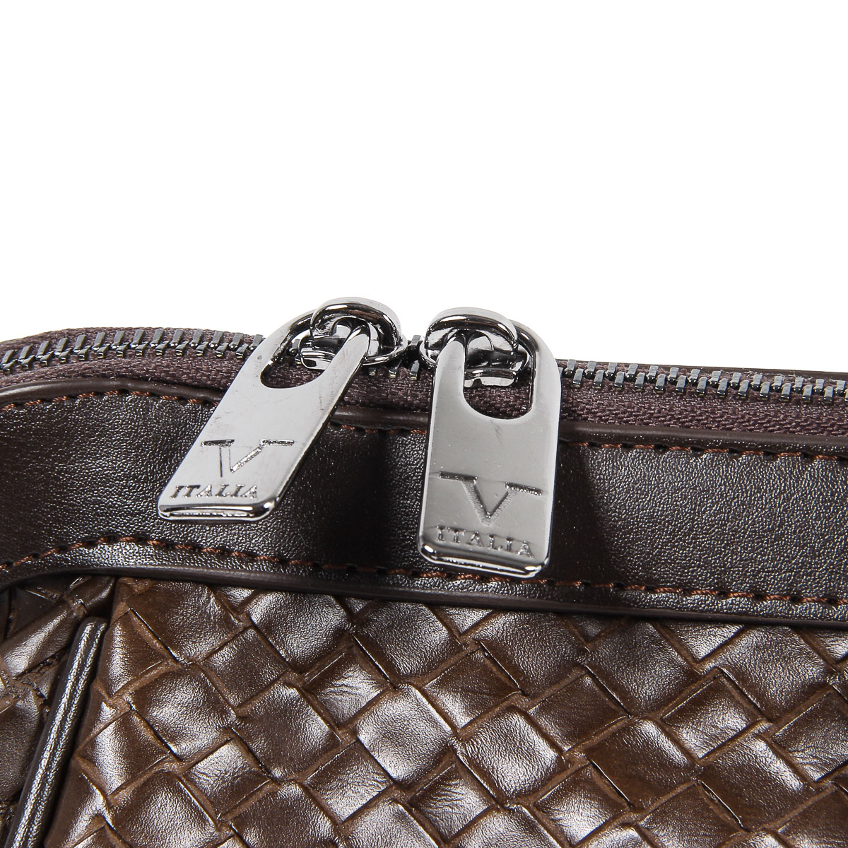V 1969 Italia Bolso de mano para hombre marrón WILLY