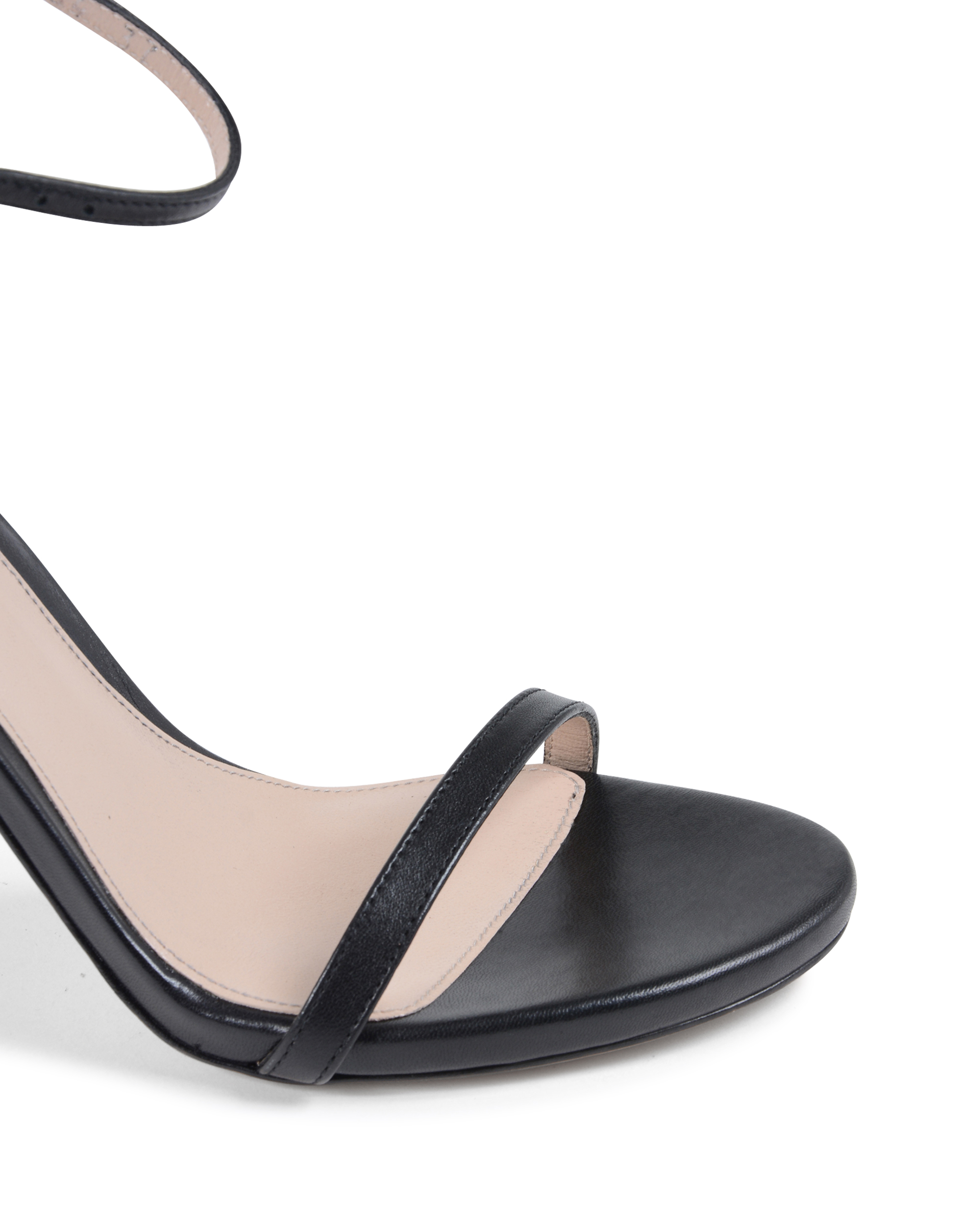 Stuart Weitzman - Sandalia con tira al tobillo para mujer, color negro NUDISTSONG