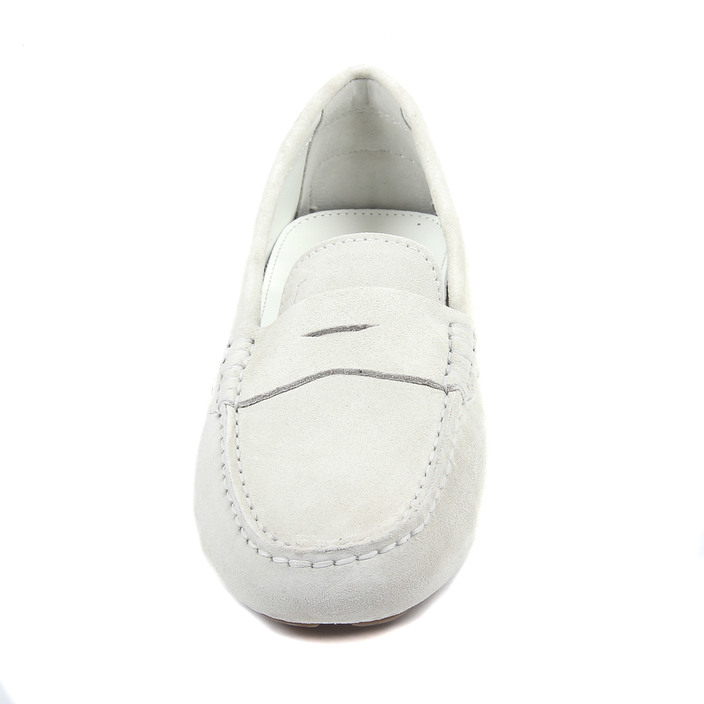 Mocasines V 1969 Italia para mujer, color blanco, AMALFI