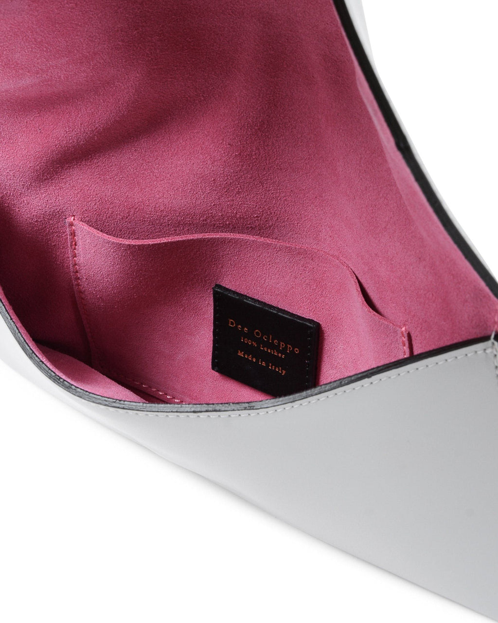 Cartera de piel tipo sobre - Gris