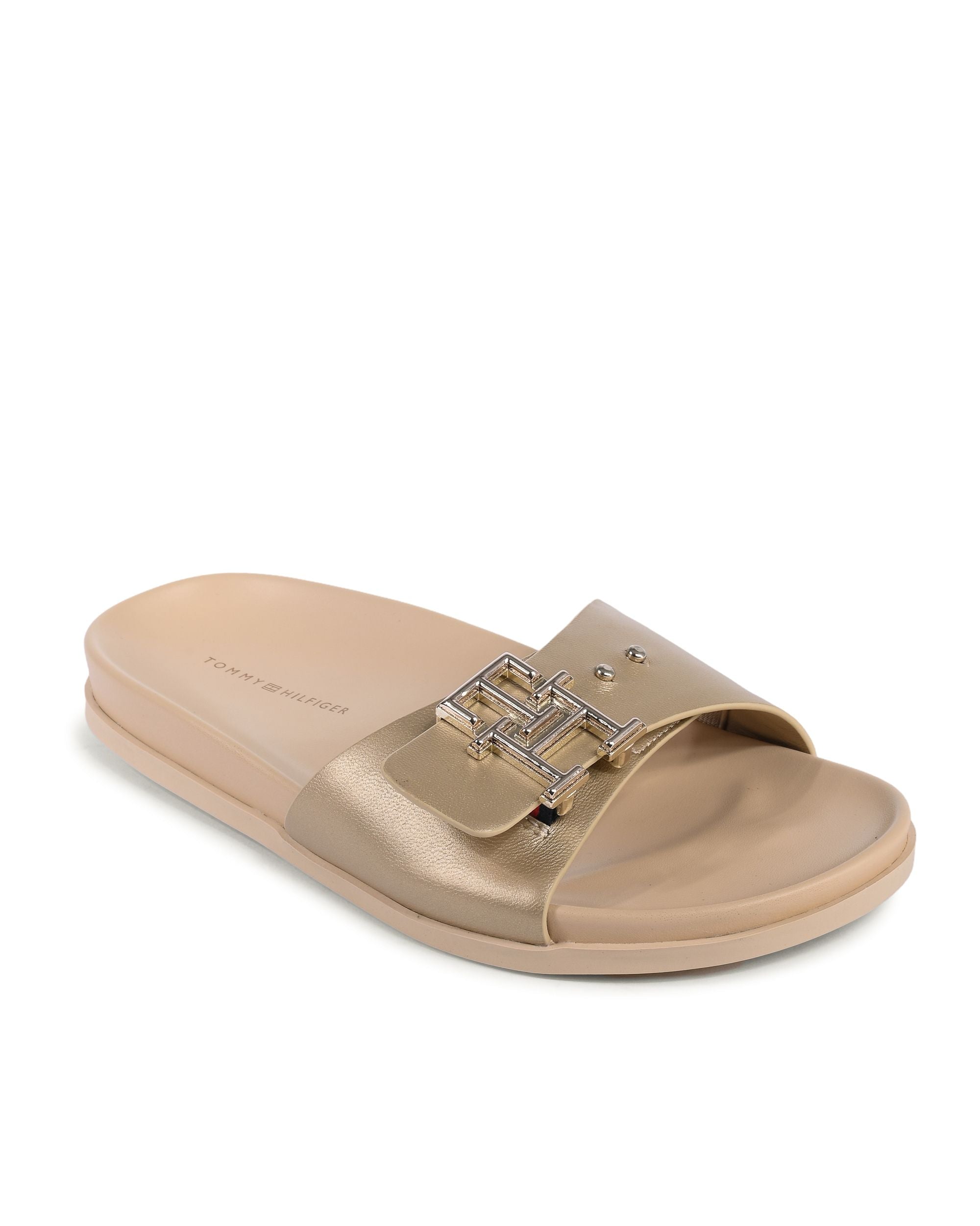 Sandalias Tommy Hilfiger para mujer doradas FW0FW079470HS