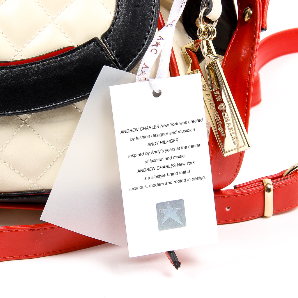 Bolso de mano para mujer Andrew Charles Beige DOMINIQUE