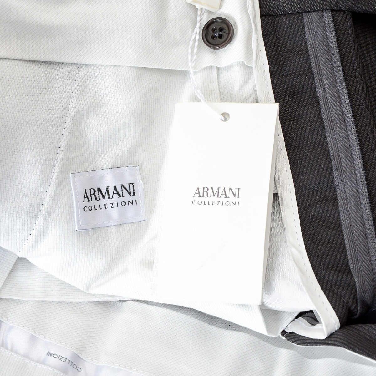 Armani Collezioni Mens Pants Grey