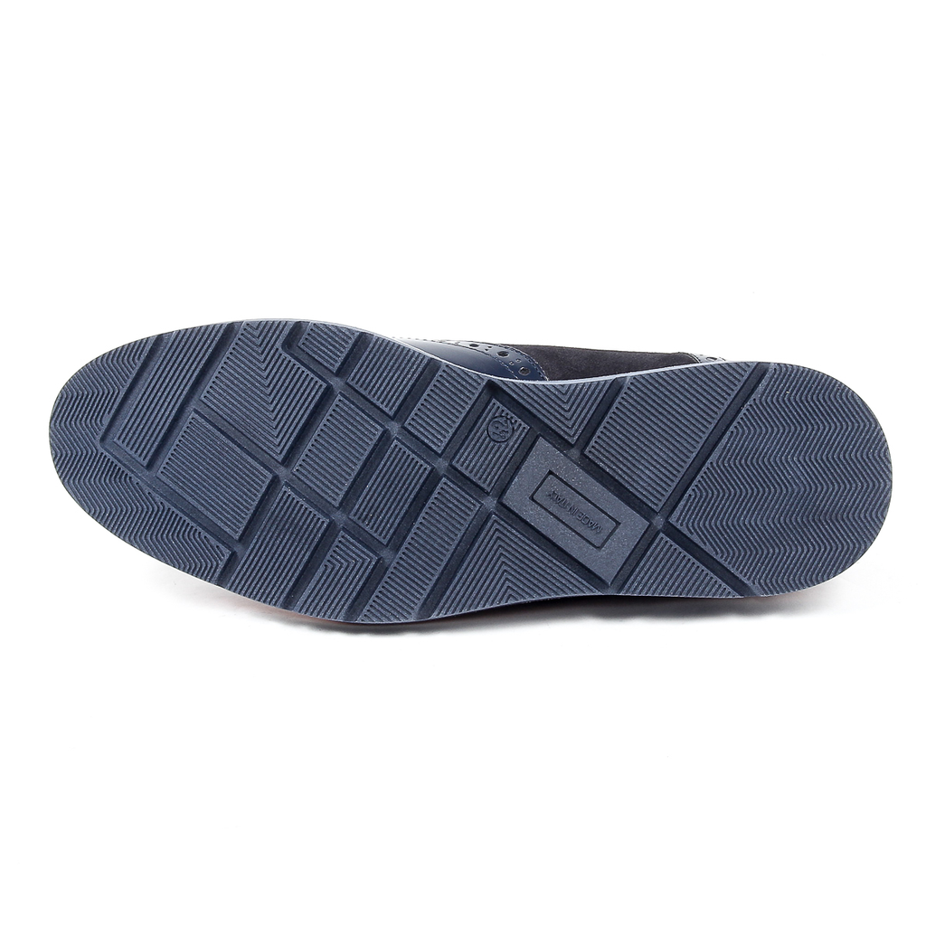 Andrew Charles Zapato Oxford Brogue para hombre 914 ABRASIVATO CAMOSCIO BLEU