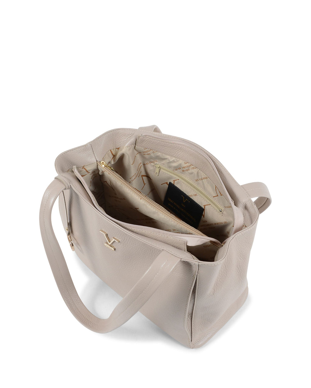 Bolso de mano para mujer V Italia color topo VE0792 MARMO