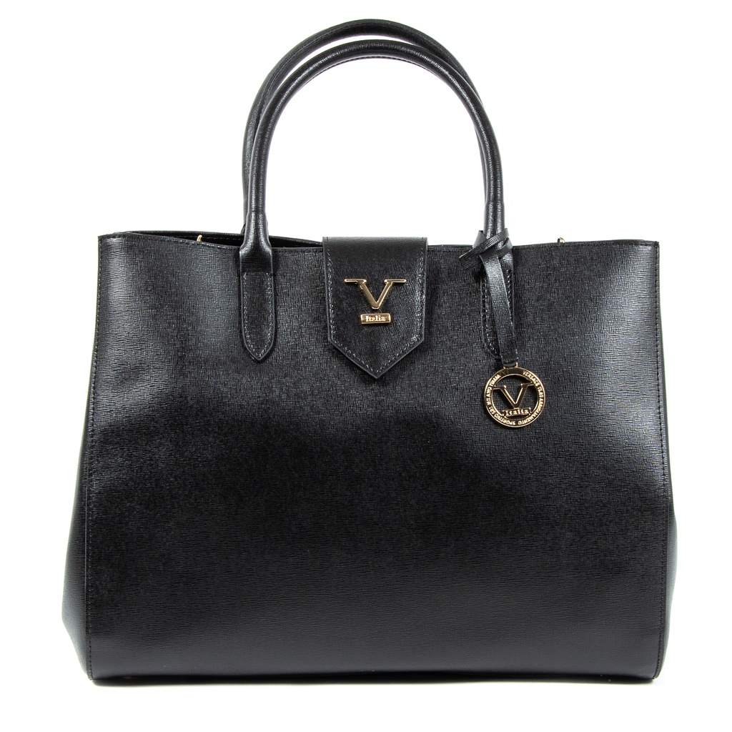 Bolso de mano para mujer V 1969 Italia negro TURNER