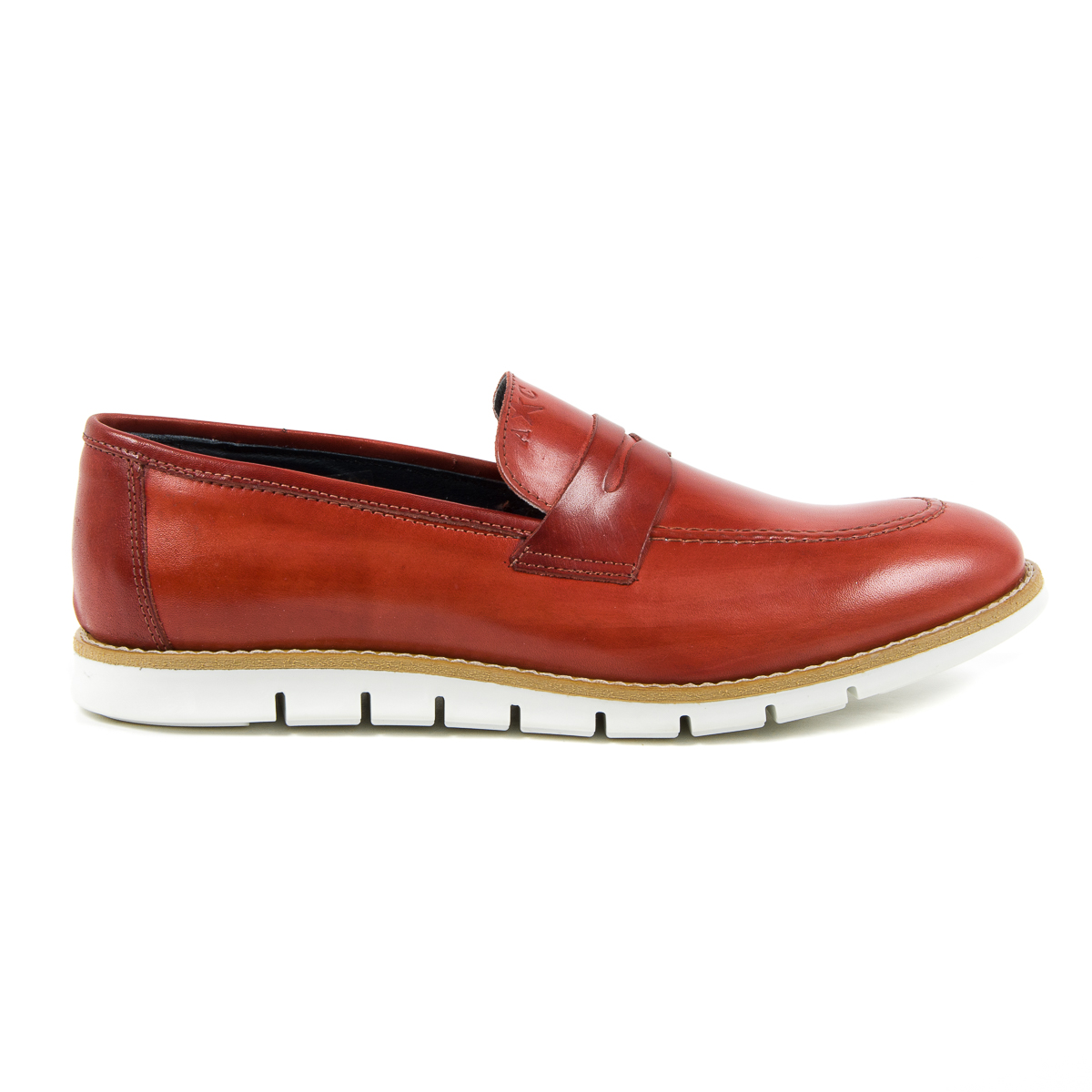 Mocasín Andrew Charles para hombre rojo SEAN