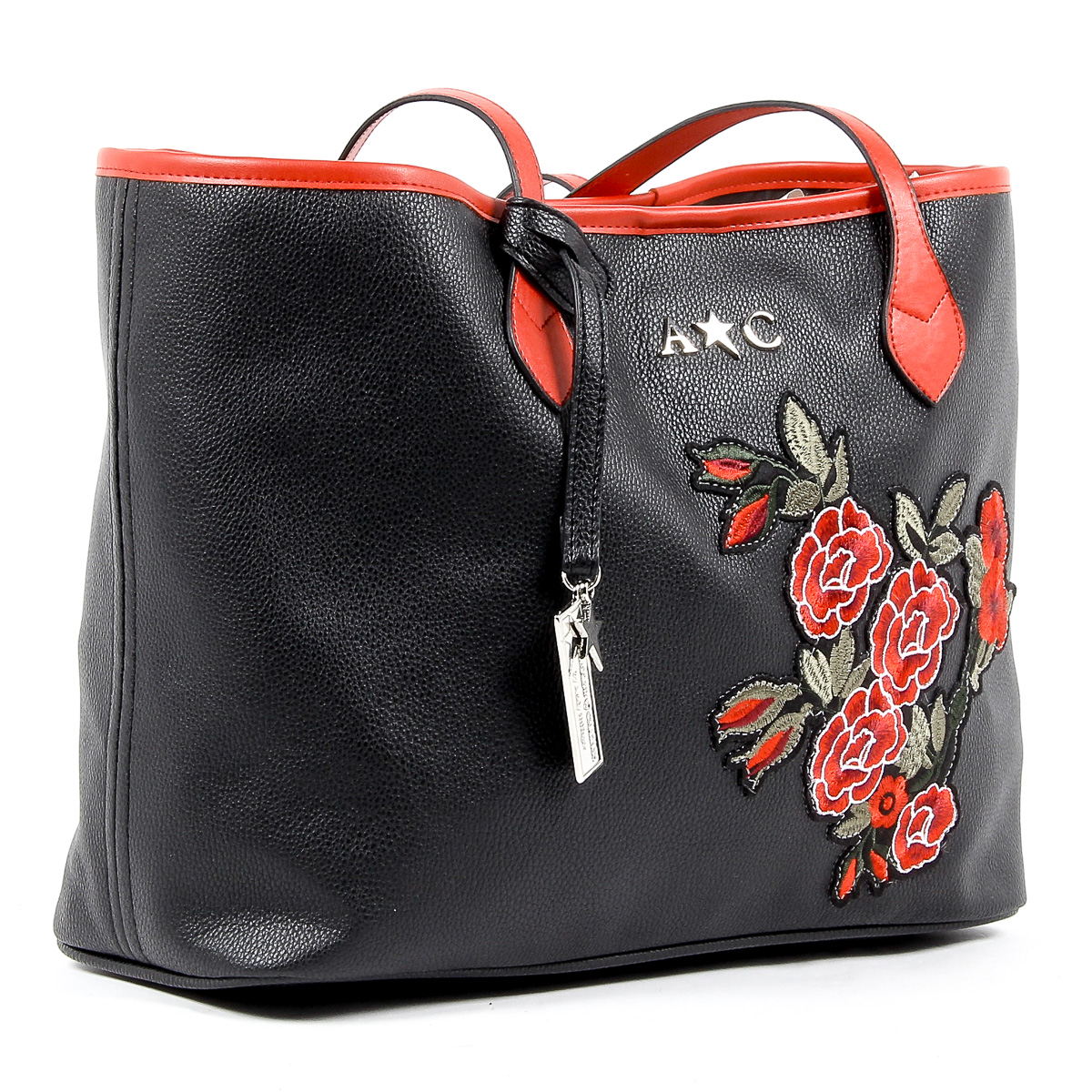 Bolso de mano Andrew Charles para mujer, color negro, INDIA