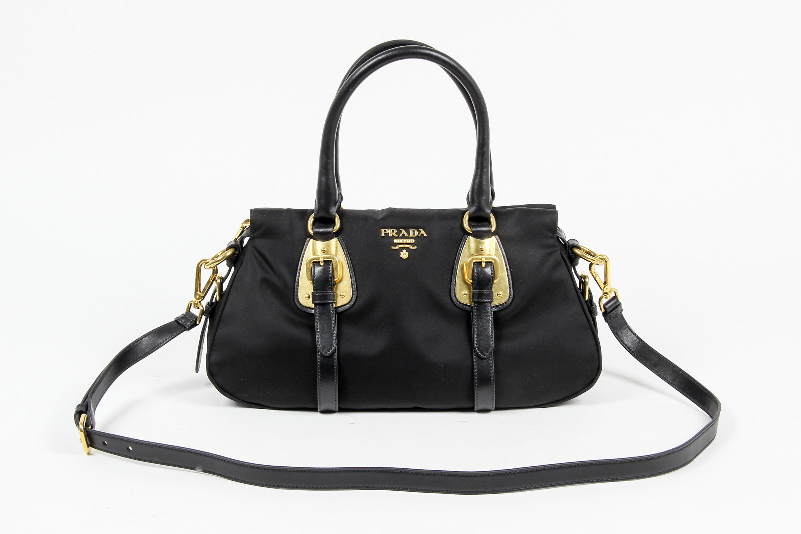 Bolso de mano convertible Prada para mujer BN1903 Tessuto de nailon con asa superior