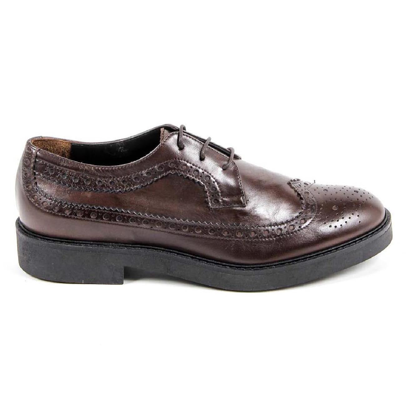 Zapato brogue para mujer V 1969 Italia B1670 VITELLO T. MORO COCCO