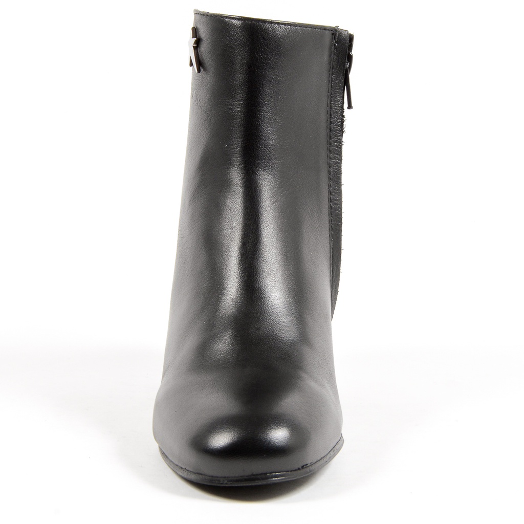 Andrew Charles Womens Heeled Ankle Boot Black COOPER