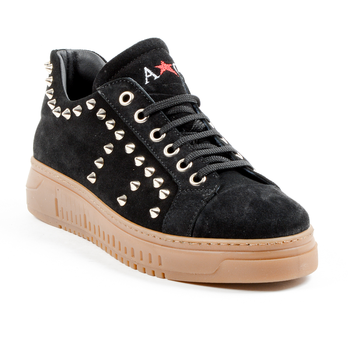 Zapatillas deportivas Andrew Charles para hombre, color negro, talla LIL