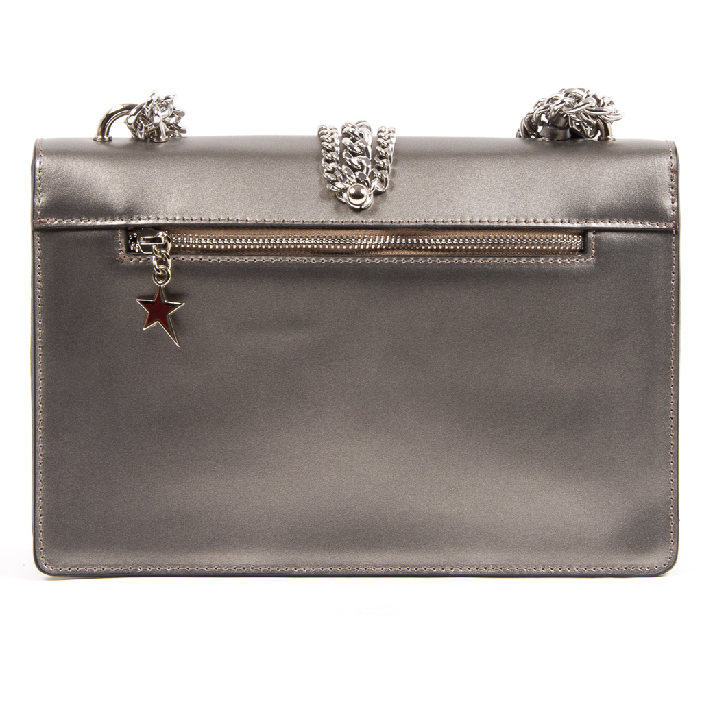 Andrew Charles Womens Handbag Silver RING