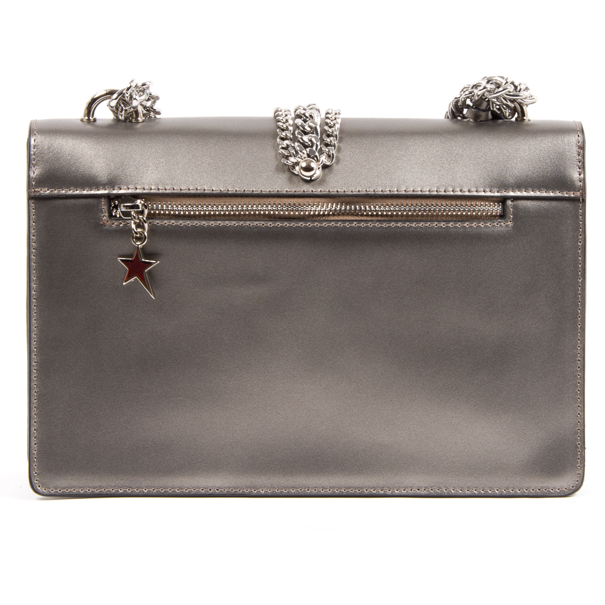 Andrew Charles Womens Handbag Silver RING
