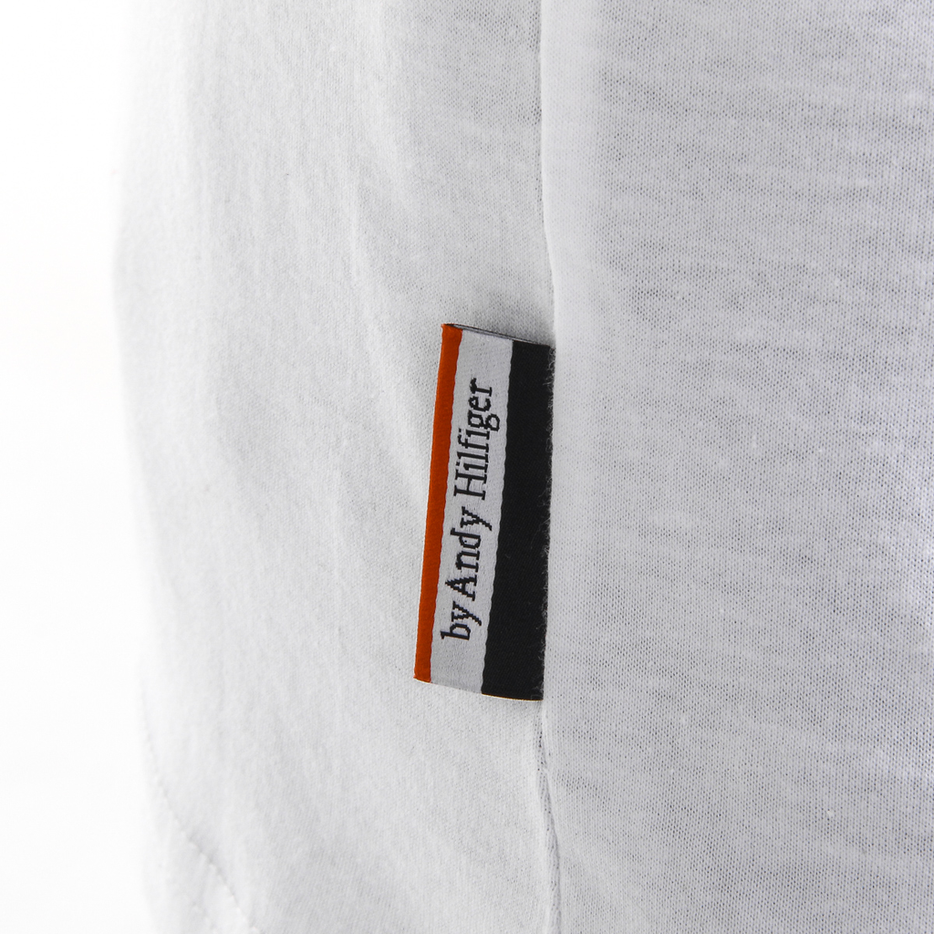 Camiseta Andrew Charles para hombre, manga corta, cuello redondo, blanca, KEITA