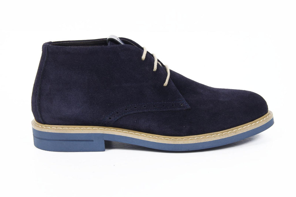 Botines para hombre V 1969 Italia 5156 CAMOSCIO NAVY