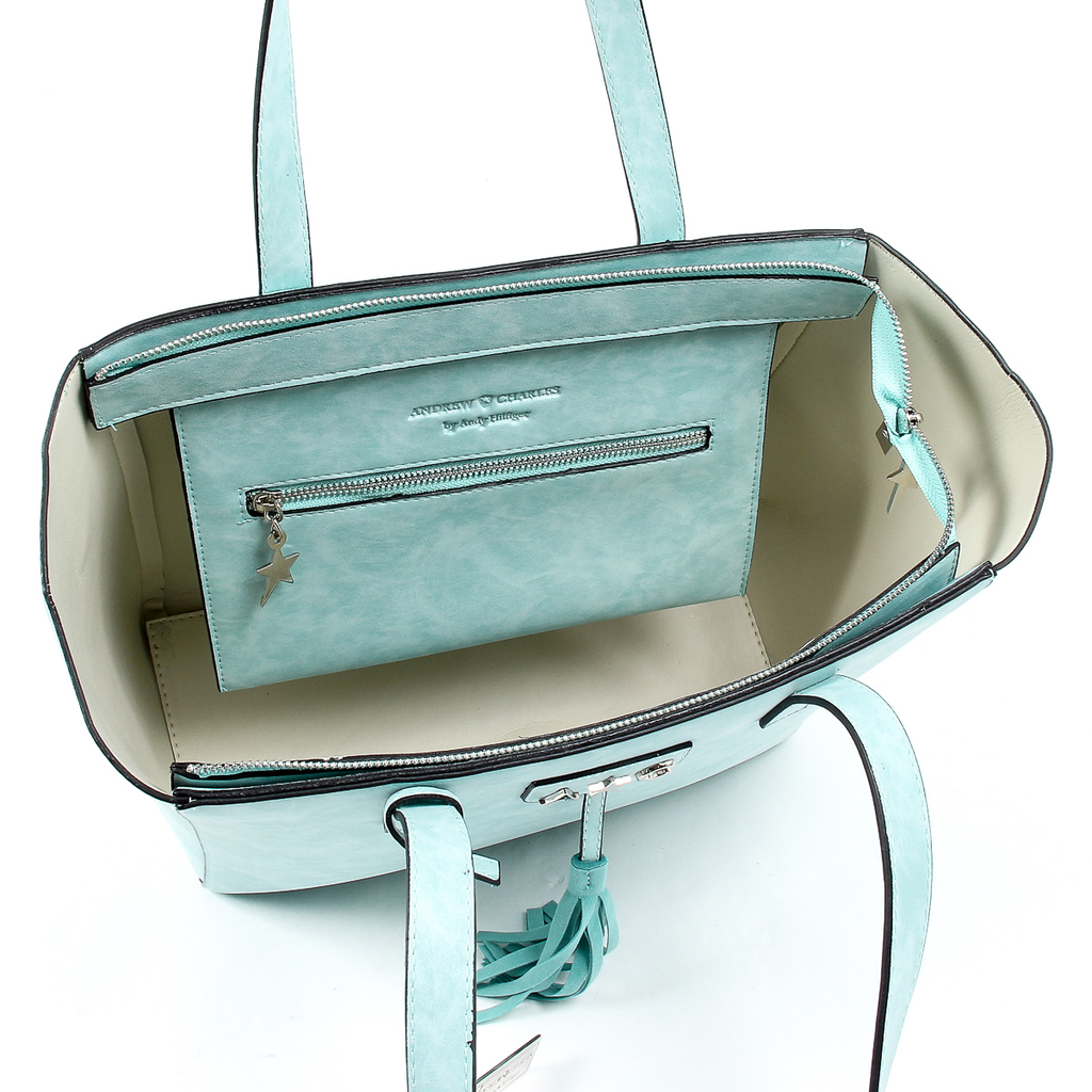 Andrew Charles Womens Handbag Green RAIN