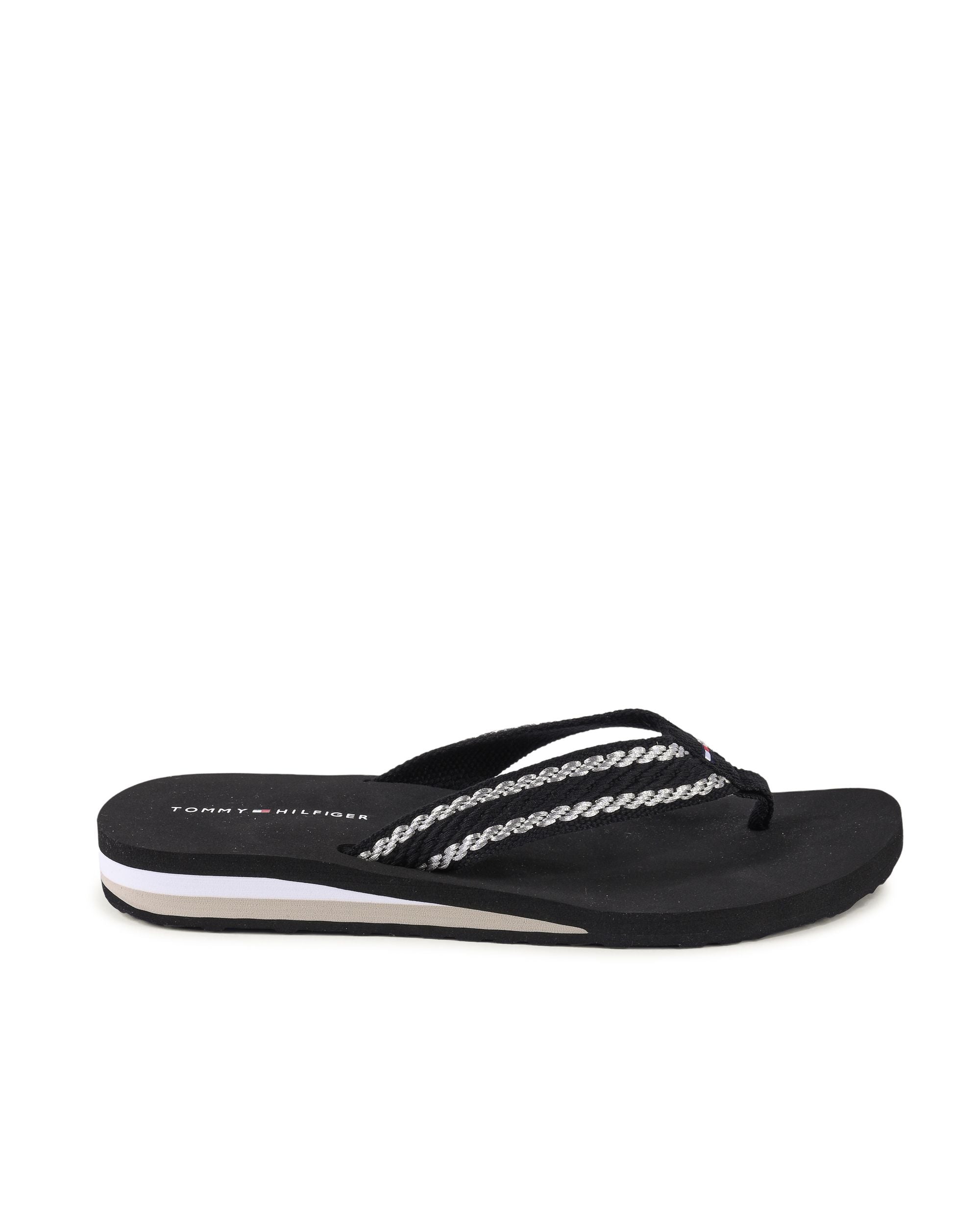 Tommy Hilfiger Womens Flip Flop Black FW0FW07588BDS