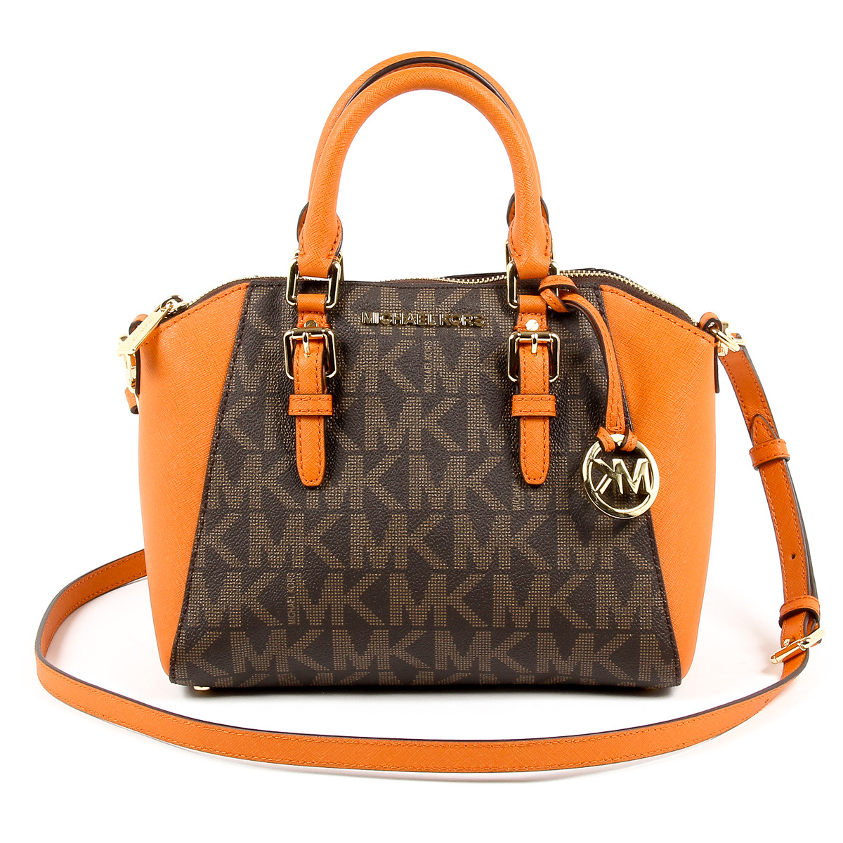 Michael Kors Womens Handbag CIARA 35S7GC6M8B BROWN TANG
