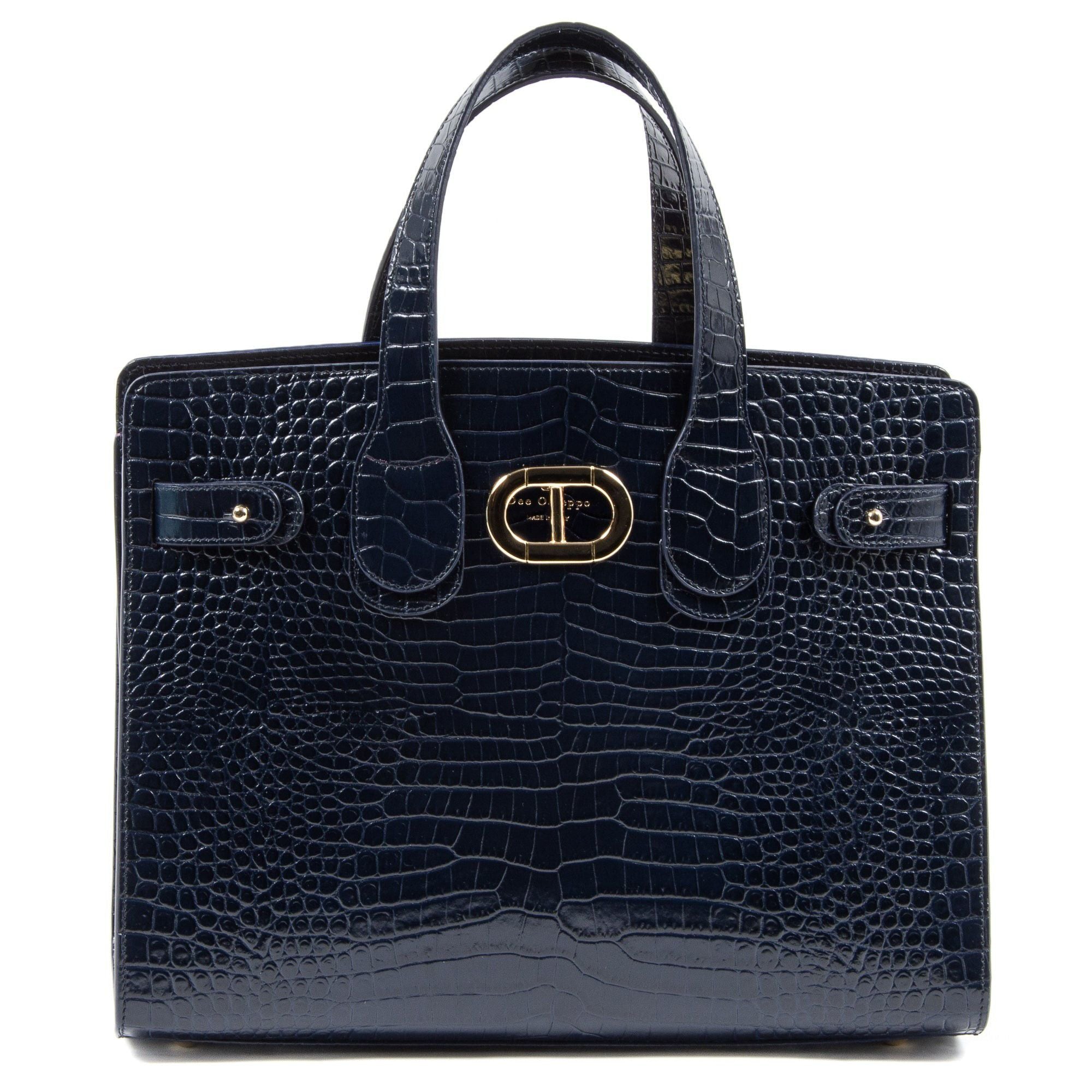 Bolso grande azul Verona Cocco