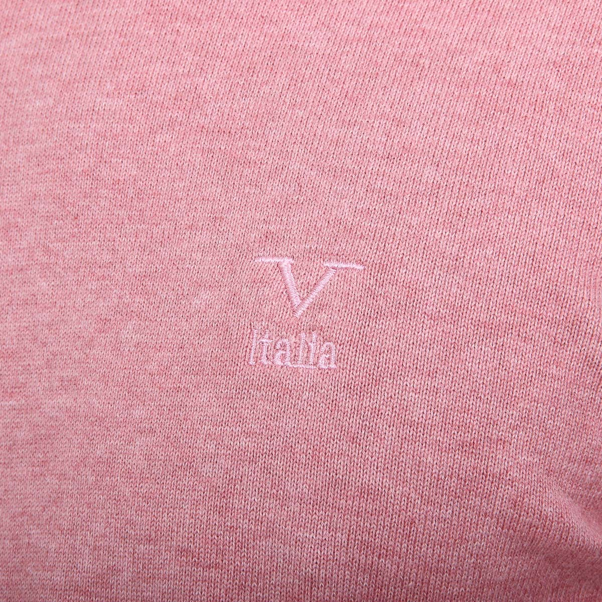 Suéter V 1969 Italia para hombre, manga larga, cuello redondo